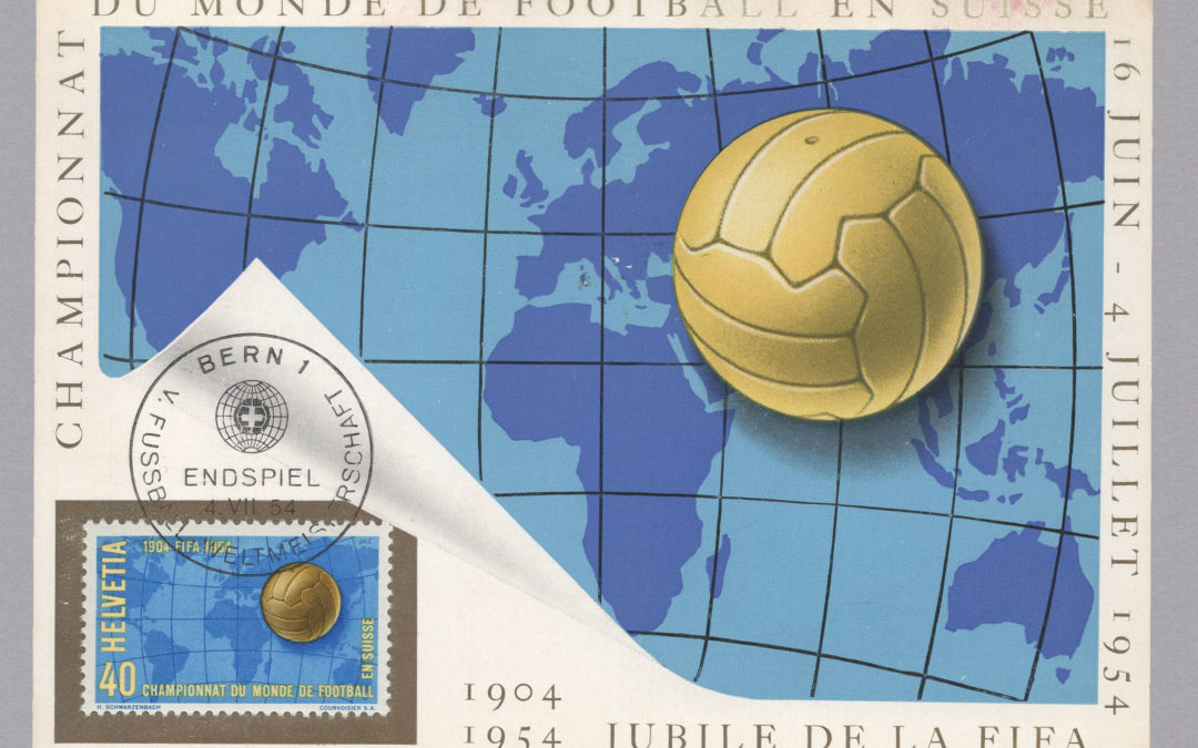 1954 Switzerland 1954 FIFA World Cup Closing Ceremony Maxicard (CH 596)