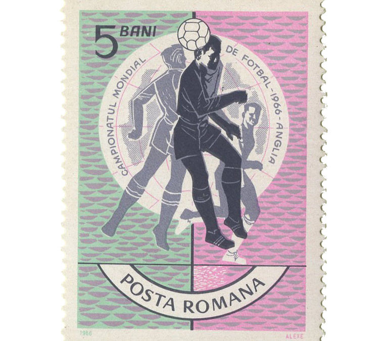 1966 Romania 1966 FIFA World Cup (RO 2493-2498)